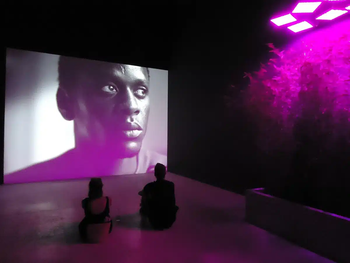 Veduta di una mostra d'arte contemporanea presso la Biennale di Venezia