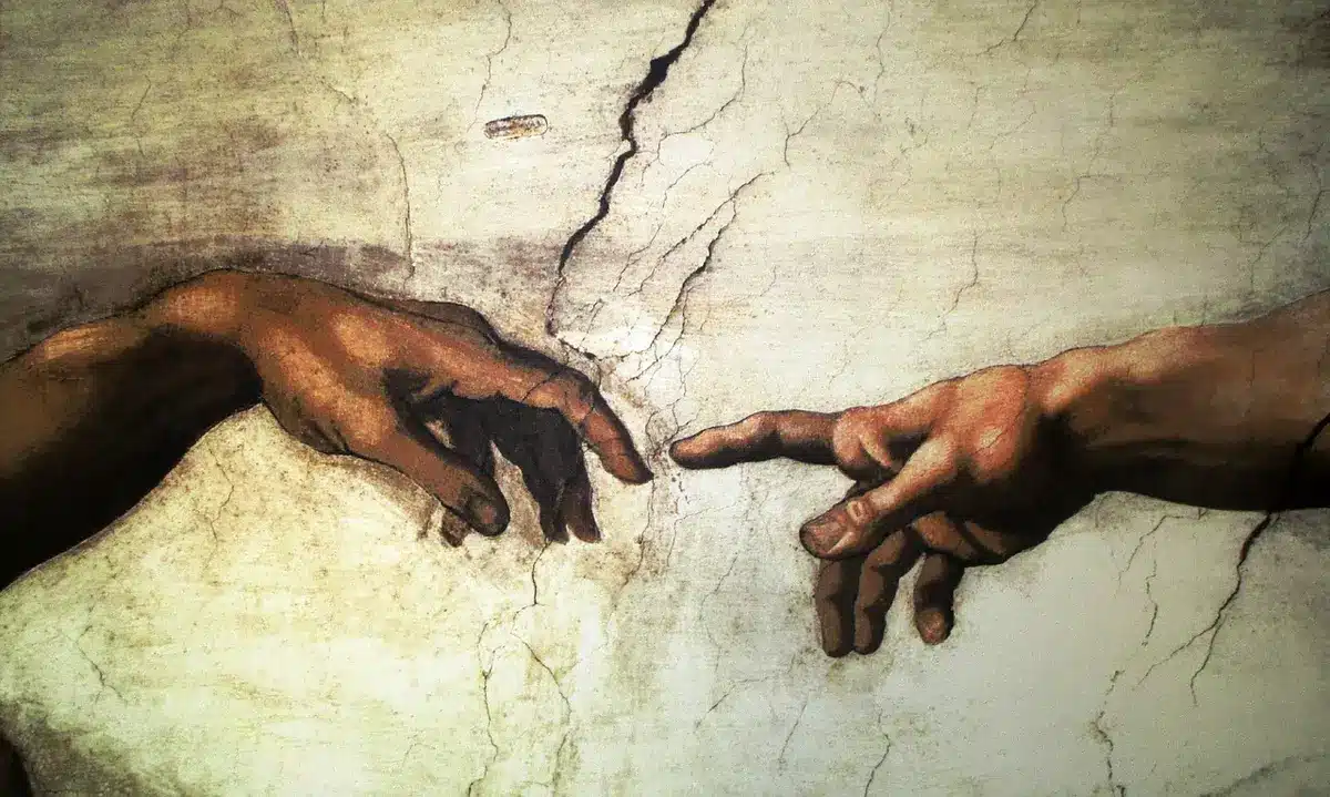 Studio preparatorio per la Cappella Sistina: disegno a sanguigna su carta